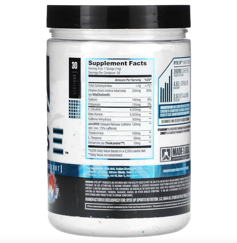 Ryse Loaded Pre - Entreno 30 Porciones Freedom Rocks