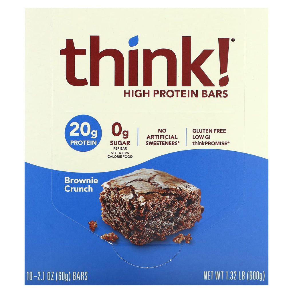 Think High Protein 10 Bars Brownie Crunch