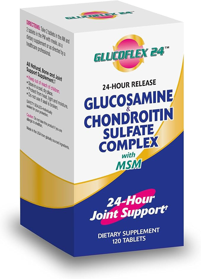 Whp Glucoflex Glucosamine Chondroitin Sulfate Complex 24 Hour 120 Tabletas
