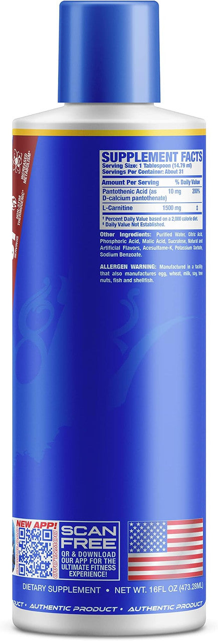 Ronnie L Carnitine Xs 3000 16 Onzas Mixed Berry