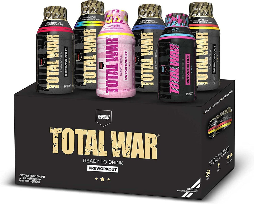 Redcon1 Total War Lista para Beber 12 Onzas 12 Paquete Orange Crush