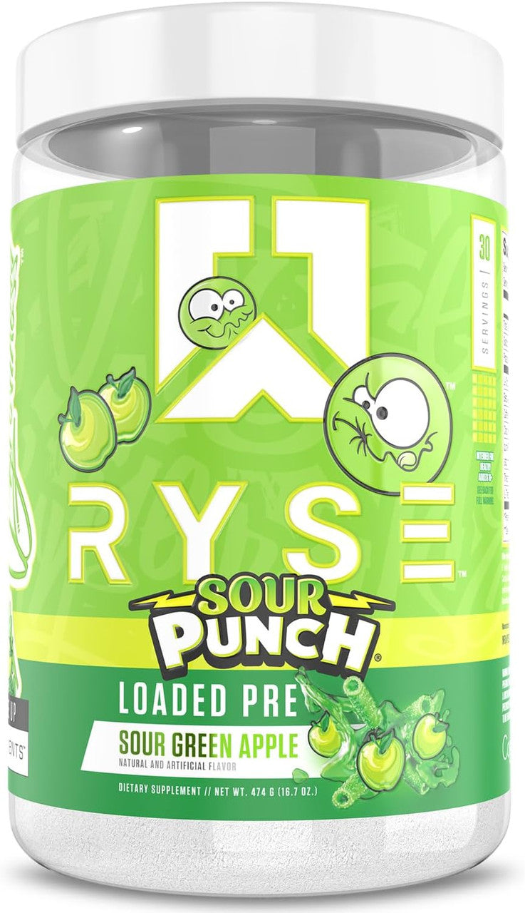 Ryse Loaded Pre - Entreno 30 Porciones Sour Punch Green Apple