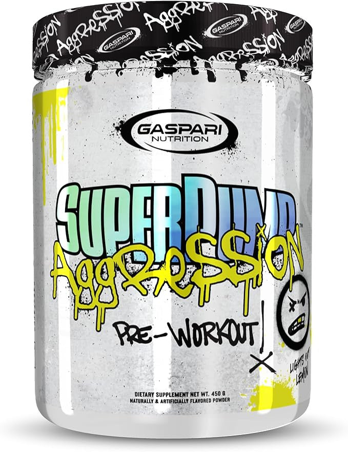 Gaspari Nutrition Super Pump Agression 25 Porciones Lights Out Lemon