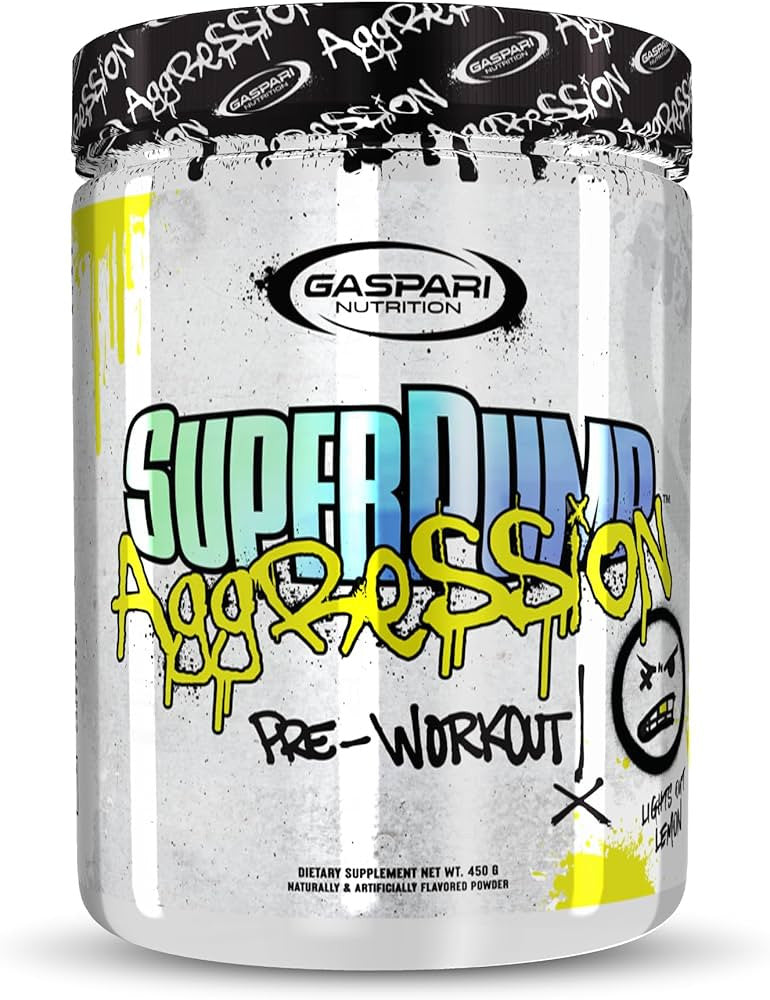 Gaspari Nutrition Super Pump Agression 25 Servicios Lights Out Lemon
