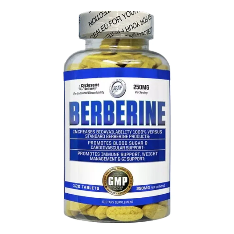 High Tech Pharma Berberine Hcl 250 mg 120 Unidades