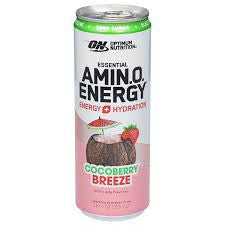 Optimum Nutrition Amino Energy 355 ml 12 Paquete Cocoberry Breeze Electrolitos