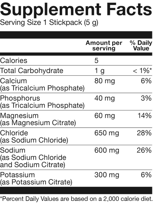Basic Hydration 20 Sticks Packs X 5G Pineapple Burst