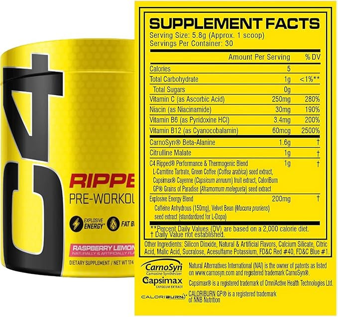 Cellucor C4 Ripped 30 Porciones Tropical Punch