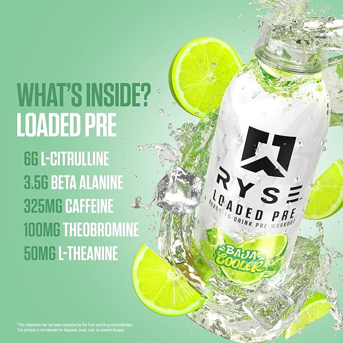 Ryse Loaded Pre-Entreno Lista para Beber 12 Paquete Cooler