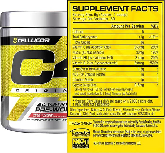 Cellucor C4 Original 60 Porciones Fruit Punch