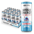 Optimum Nutrition Amino Energy 355 ml 12 Paquete Blue Raspberry Rush Electrolitos