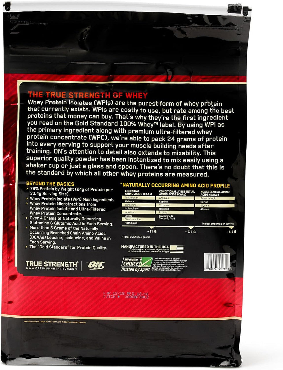 Optimum Nutrition 100 Whey Gold Std 10 Libras Chocolate