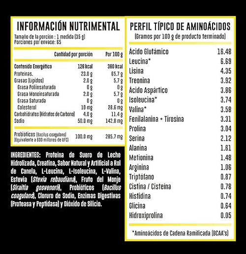 Advance Hydrotein Naturals 5 Libras Rol de Canela