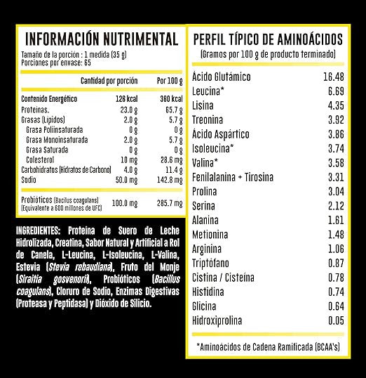 Advance Hydrotein Naturals 5 Libras Rol de Canela