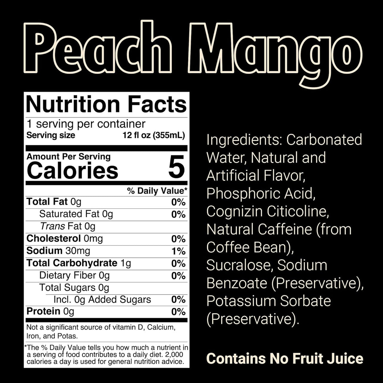Raw Cbum Energy Drink 12 Onzas 12 Paquete Peach Mango