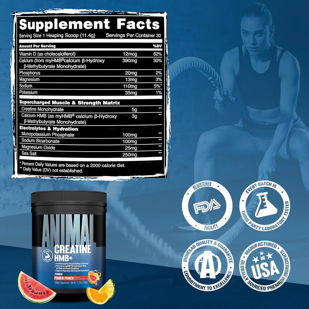 Universal Animal Creatine HMB Power Punch 30 Porciones