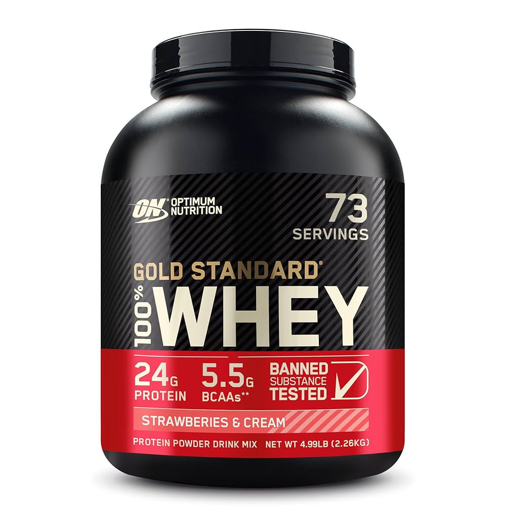 Optimum Nutrition 100 Whey Gold Std 5 Libras Strawberries Cream