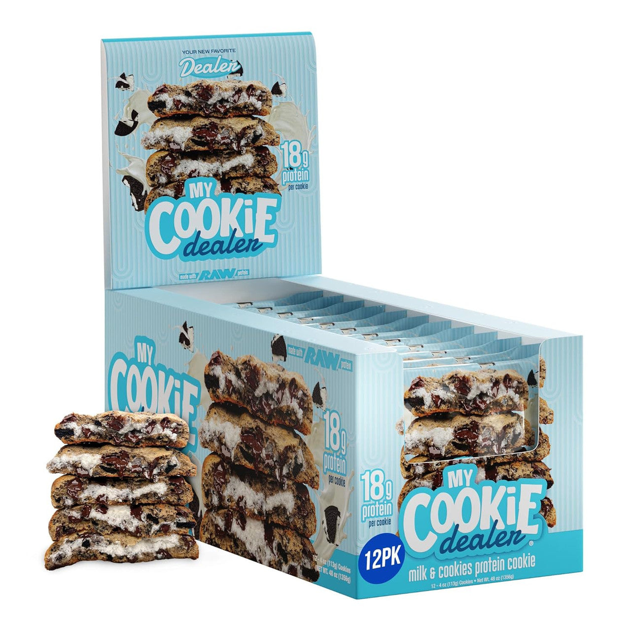 Raw My Cookie Dealer 113 g 12 Paquete Milk Cookies