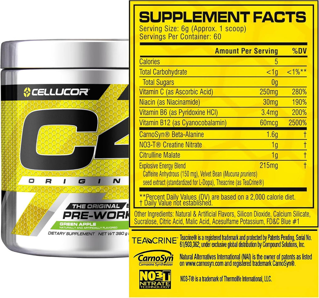 Cellucor C4 Original 30 Porciones Green Apple