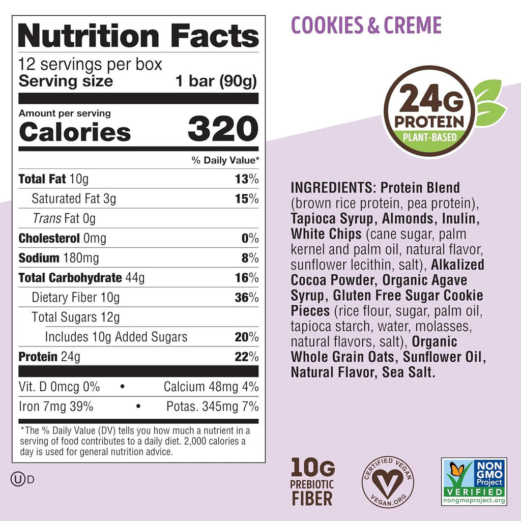 L Complete Cookie Fied 9 Bars Cookies And Creme
