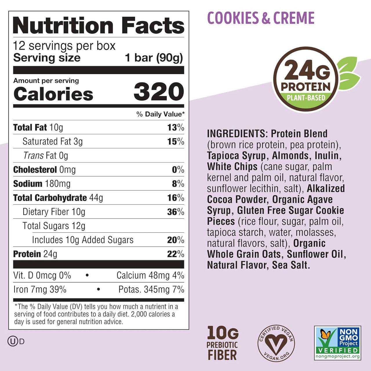 L Complete Cookie Fied 9 Bars Cookies And Creme