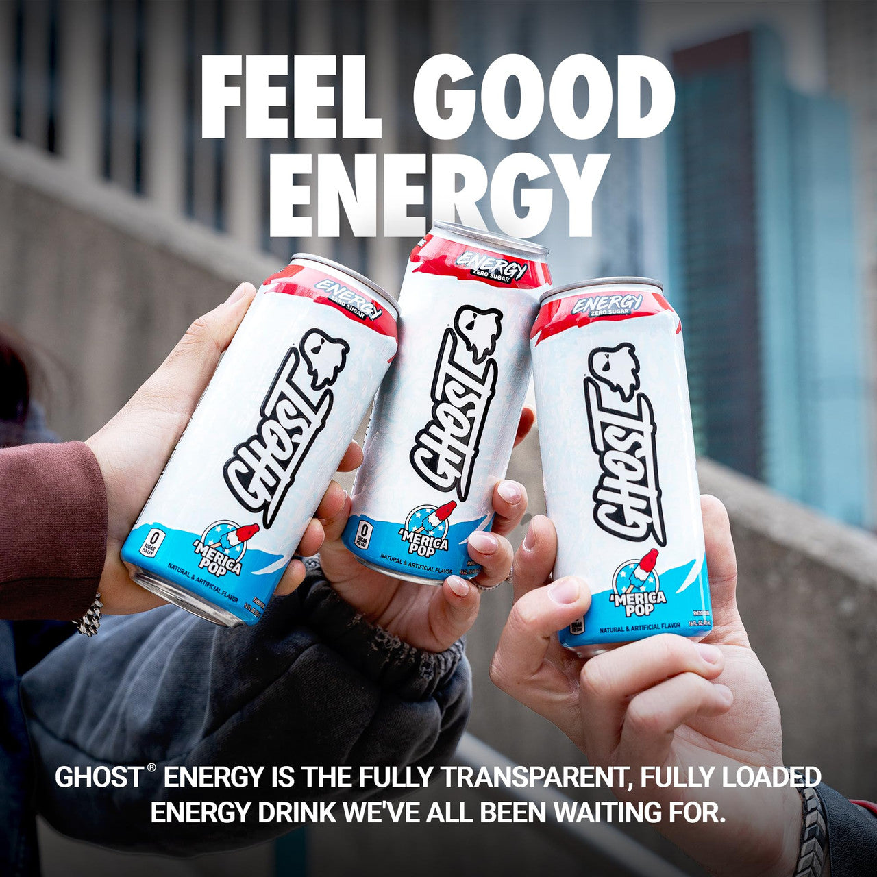 Ghost Energy 16 Onzas 12 Paquete Merica Pop
