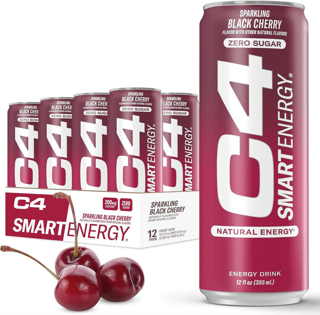 Cellucor C4 Smart Energy Carbonatada 12Oz 12Pk Black Cherry