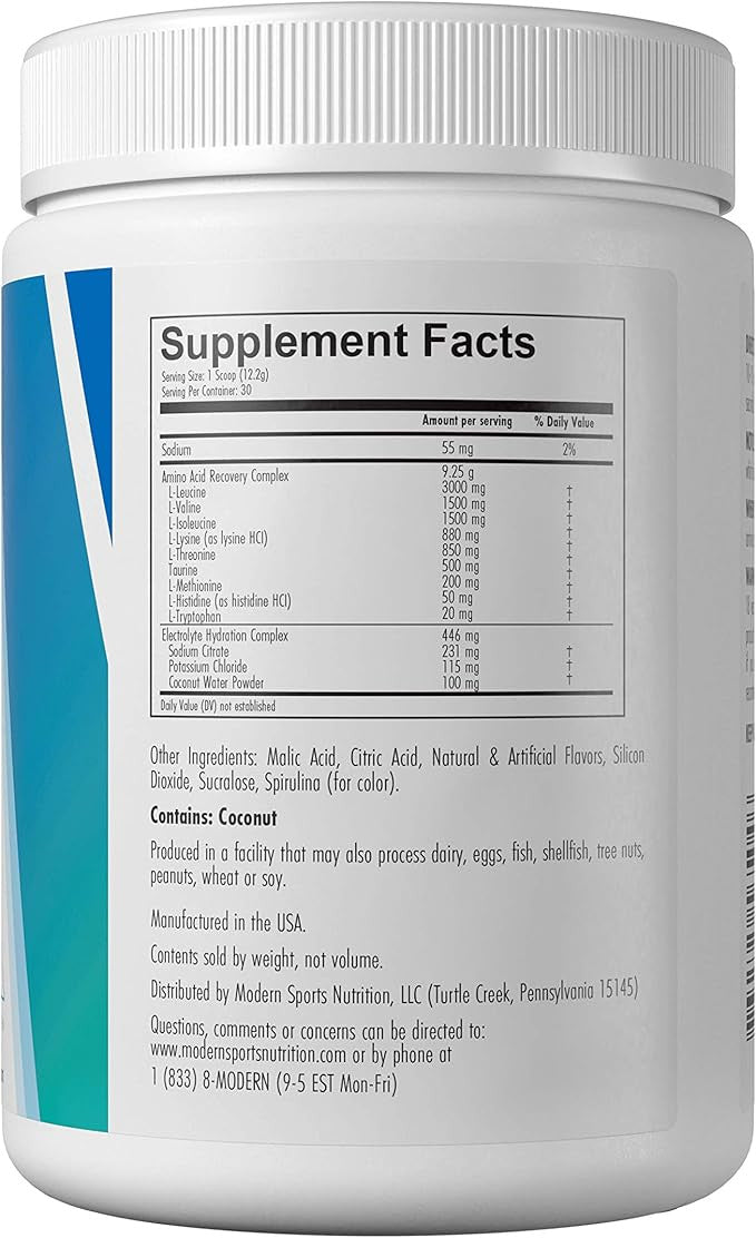 Modern Sports Nutrition EAA 30 Porciones Blue Raspberry