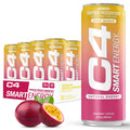 Cellucor C4 Smart Energy Carbonatada 12Oz 12Pk Tropical Passion Fruit