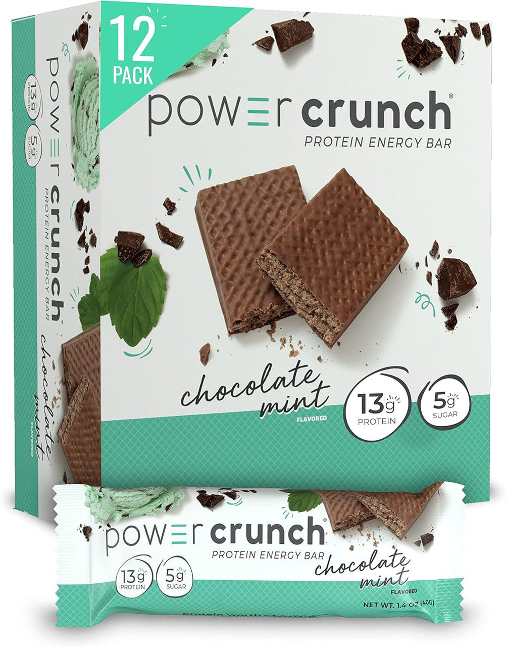 Power Crunch 12 Bar Chocolate Mint