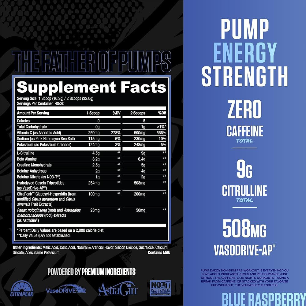 Ryse Pump Daddy V2 40 Porciones Blue Raspberry