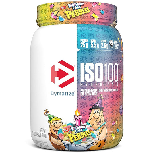 Dymatize Iso 100 1 3 Libras 20 Porciones Birthday Cake Pebbles