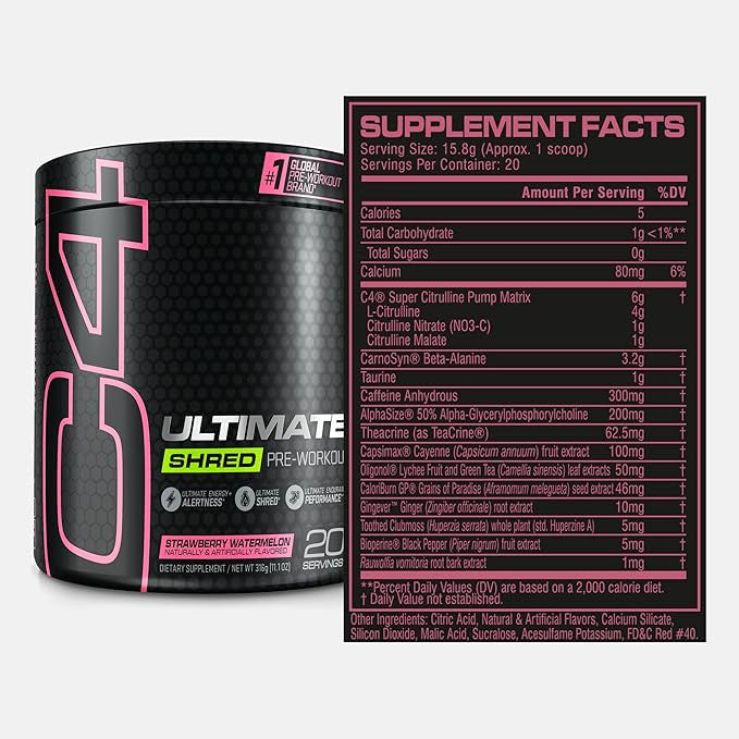Cellucor C4 Ultimate Shred 20 Porciones Strawberry Watermelon