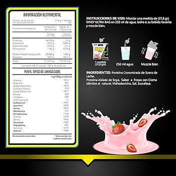 Bhp Whey Ultra 5Lb Fresas con Crema