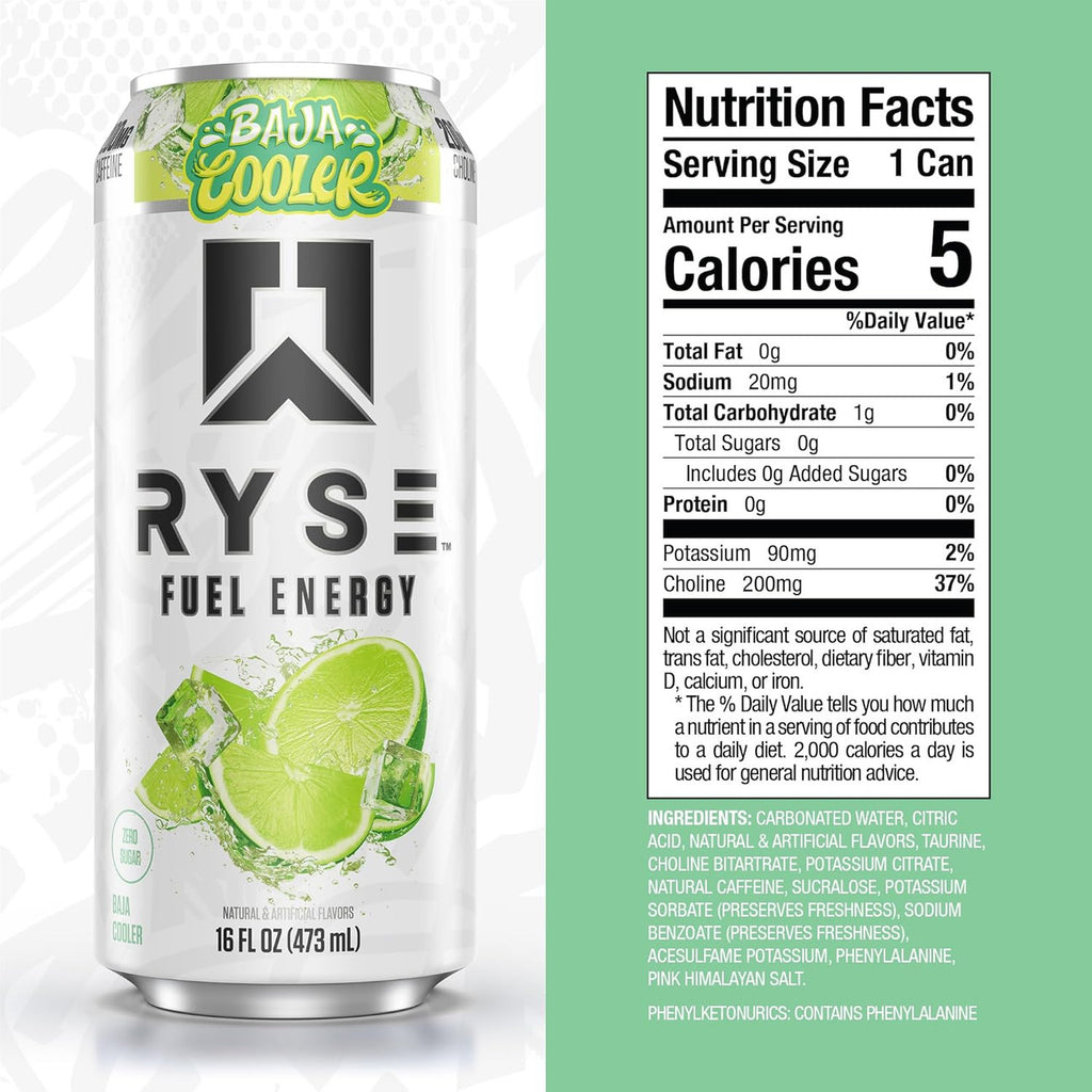 Ryse Fuel Drink 16 Onzas 12 Paquete Cooler
