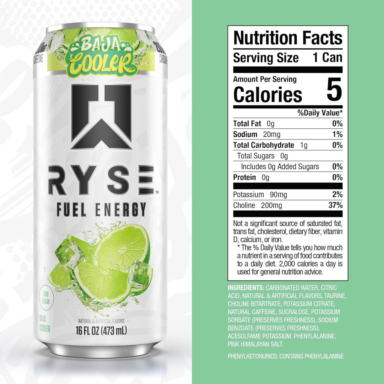 Ryse Fuel Drink 16 Onzas 12 Paquete Cooler