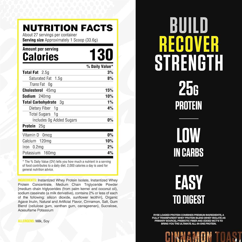 Ryse Protein 4 6 Libras 54 Porciones Cinnamon Toast