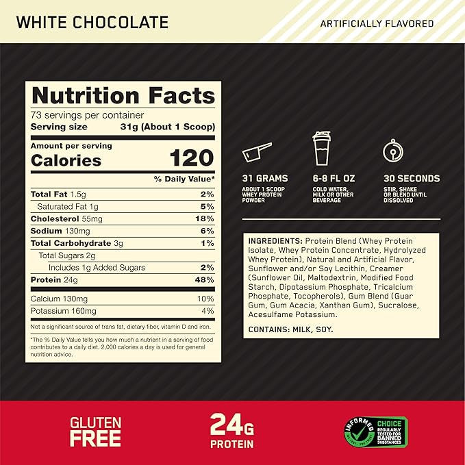 Optimum Nutrition Whey Gourmet 1.98 lb White Chocolate
