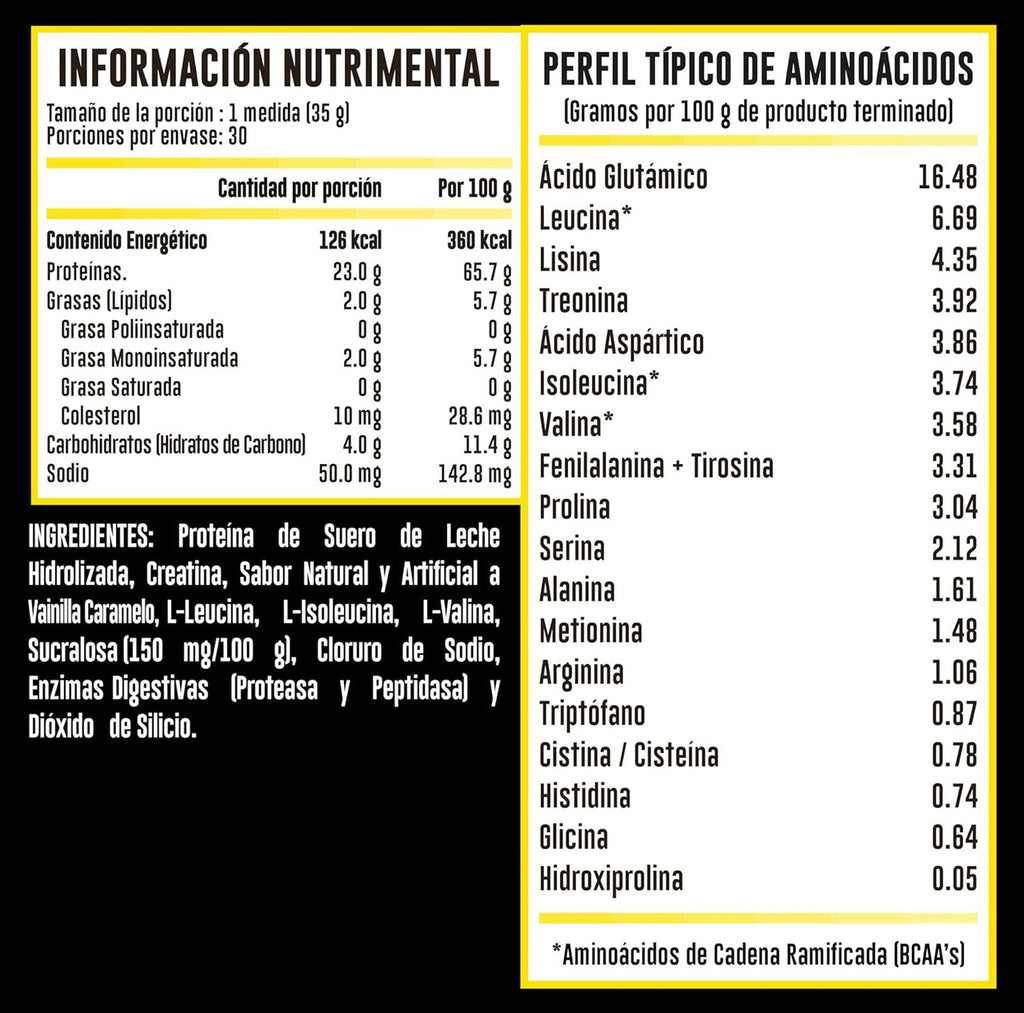 Advance Hydrotein Naturals 5 Libras Vainilla Caramelo