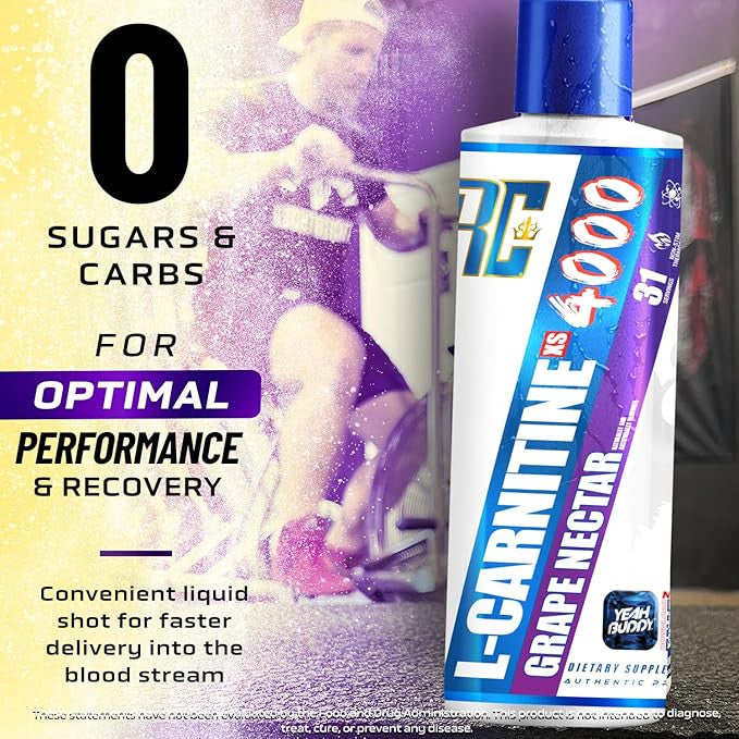 Ronnie L Carnitine 4000 16 Onzas Grape Nectar