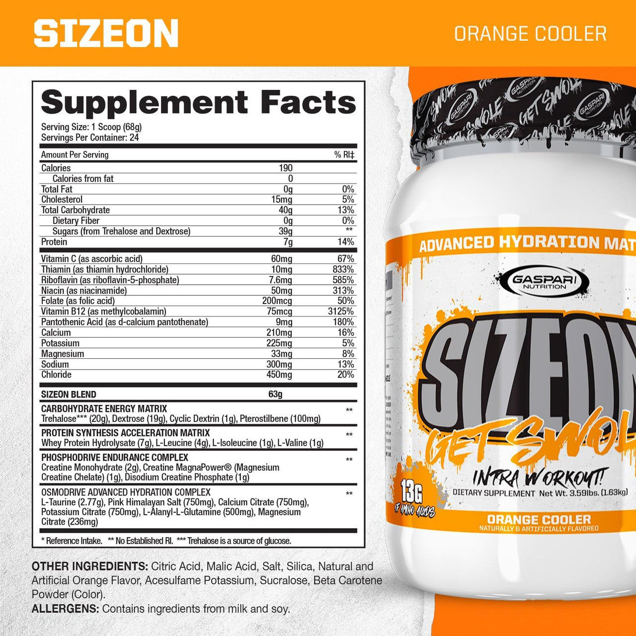 Gaspari Nutrition Size On Maximum 3 49 Libras Orange Cooler