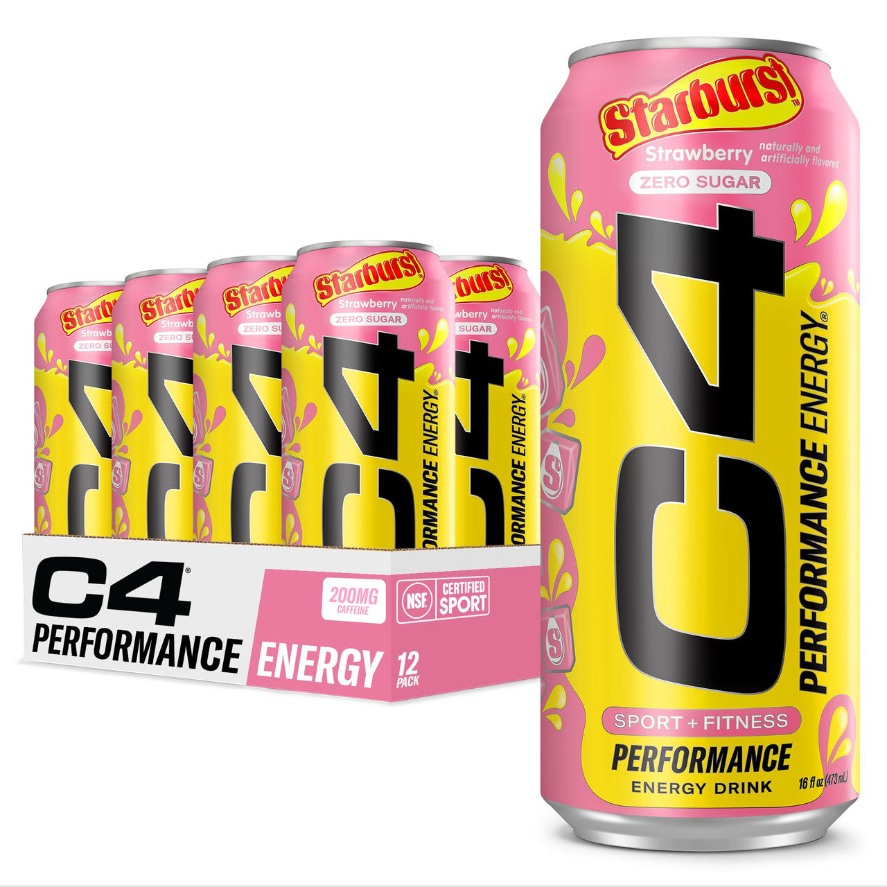Cellucor C4 Energy Carbonatada 16Oz 12Pk Strawberry Starburst