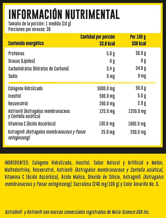 Advance Colageno Astragin Astrion Melon 300Grs