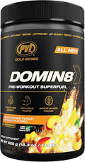 Pure Vita Labs Domin8 Pre - Entreno Peach Mango 20 Porciones