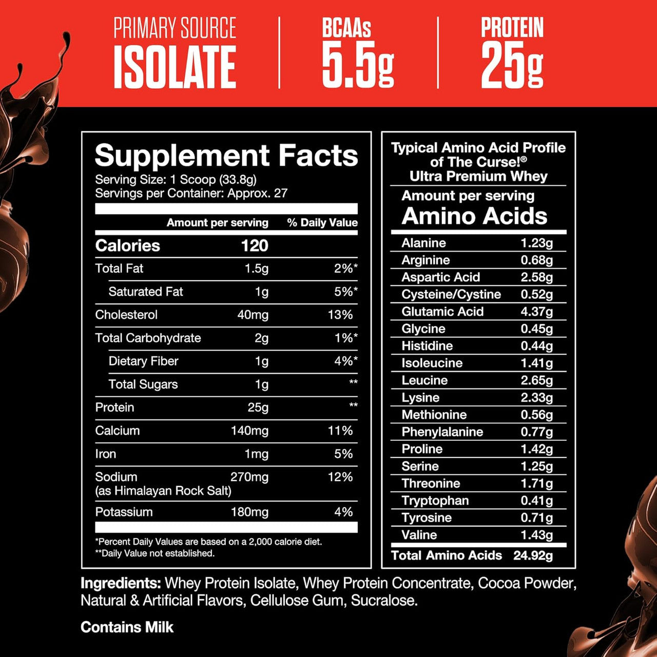 Cobra The Curse Ultra Premium Whey 2 Libras Double Chocolate