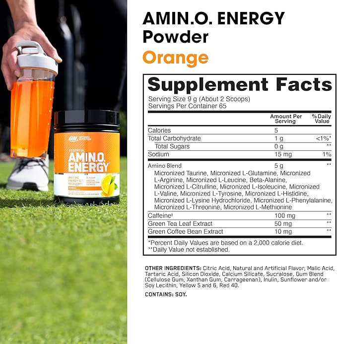 Optimum Nutrition Amino Energy 65 Porciones Orange