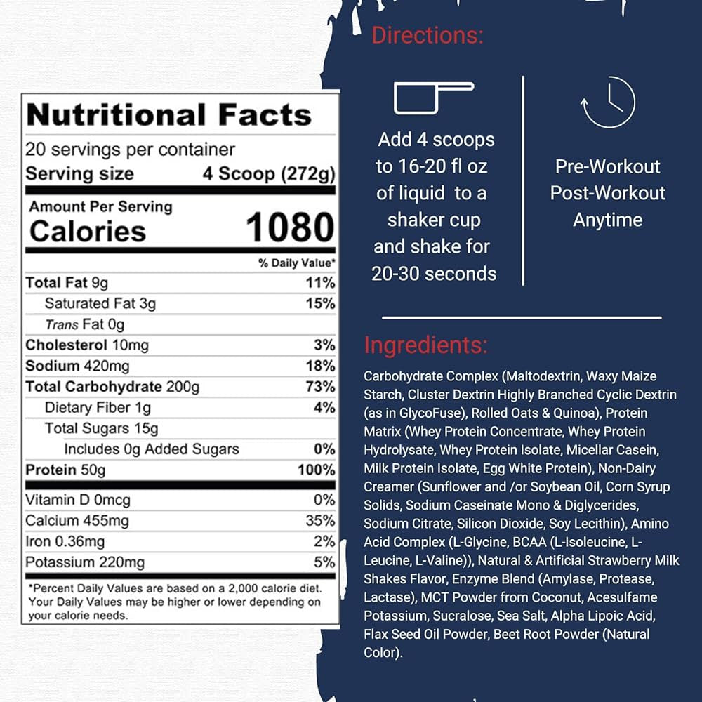 Gaspari Nutrition Real Mass Advanced 12 Libras Strawberry