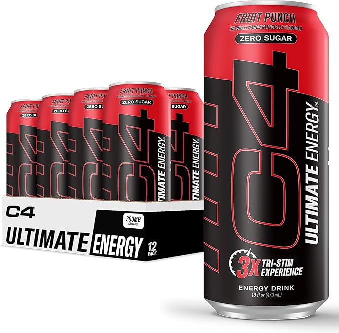 Cellucor C4 Ultimate Carbonatada 16Oz 12Pk Fruit Punch
