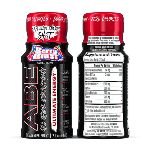 Applied Nutrition Abe Shot 60 ml 12 Paquete Berry Blast