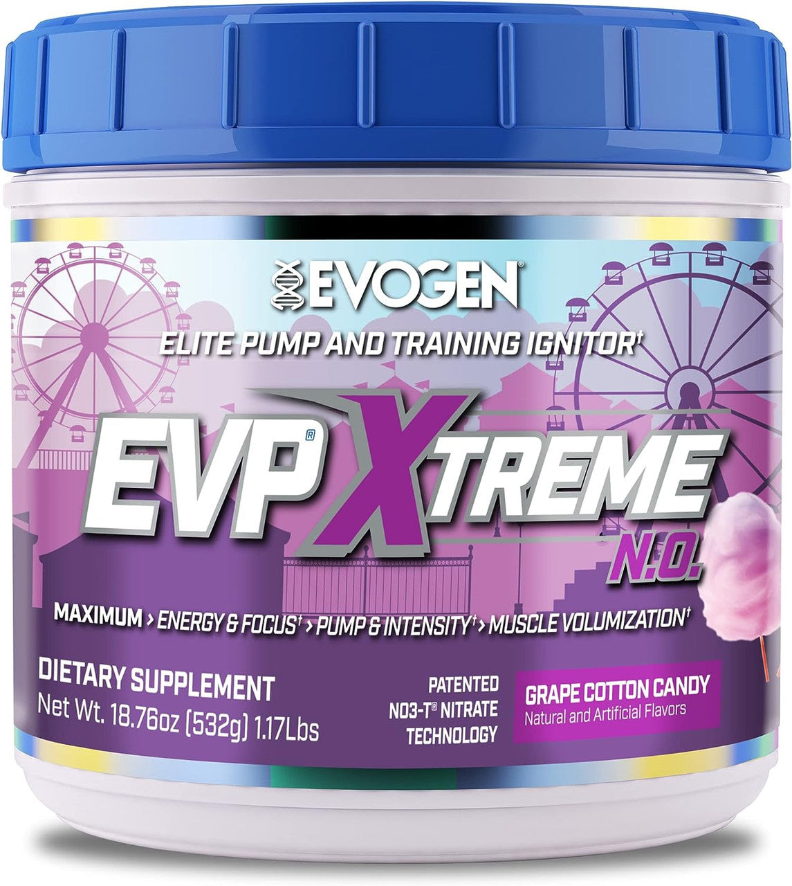 Evogen Evp Xtreme 40 Porciones Grape Cotton Candy